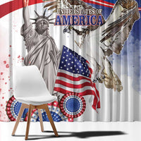 United States 4th Of July Window Curtain USA Osprey 250 Years Of Freedom
