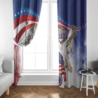 United States 4th Of July Window Curtain USA Osprey 250 Years Of Freedom
