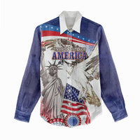 United States 4th Of July Women Casual Shirt USA Osprey 250 Years Of Freedom
