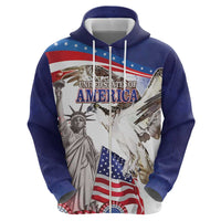 United States 4th Of July Zip Hoodie USA Osprey 250 Years Of Freedom