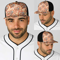 Punch The Monkey Baseball Net Cap We Love You Seamless Heart Style Orange