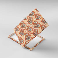 Punch The Monkey Canvas Wall Art We Love You Seamless Heart Style Orange