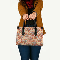 Punch The Monkey Leather Bag We Love You Seamless Heart Style Orange