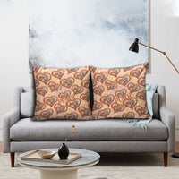 Punch The Monkey Pillow Cover We Love You Seamless Heart Style Orange