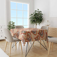 Punch The Monkey Tablecloth We Love You Seamless Heart Style Orange