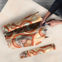 Punch The Monkey Umbrella We Love You Seamless Heart Style Orange
