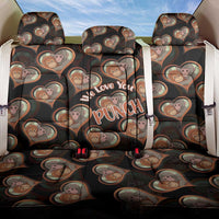 Punch The Monkey Back Car Seat Cover We Love You Seamless Heart Style Black