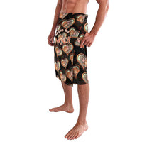 Punch The Monkey Lavalava We Love You Seamless Heart Style Black