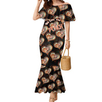 Punch The Monkey Mermaid Dress We Love You Seamless Heart Style Black