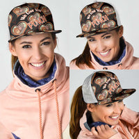 Punch The Monkey Mesh Trucker Cap We Love You Seamless Heart Style Black