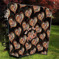 Punch The Monkey Quilt We Love You Seamless Heart Style Black