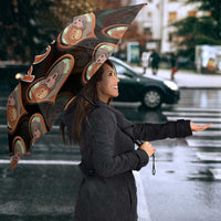 Punch The Monkey Umbrella We Love You Seamless Heart Style Black