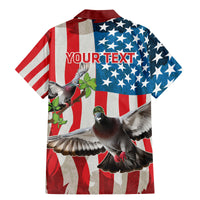 Personalized United States Pigeon Day Family Matching Mermaid Dress and Hawaiian Shirt Proud Of Our Heroes Grunge Style - Wonder Print Shop