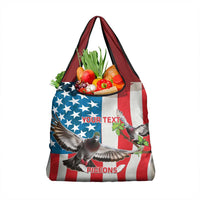 Personalized United States Pigeon Day Grocery Bag Proud Of Our Heroes Grunge Style