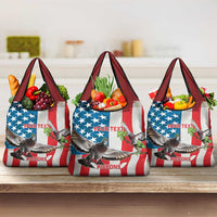 Personalized United States Pigeon Day Grocery Bag Proud Of Our Heroes Grunge Style