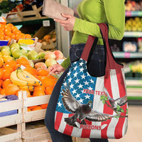 Personalized United States Pigeon Day Grocery Bag Proud Of Our Heroes Grunge Style