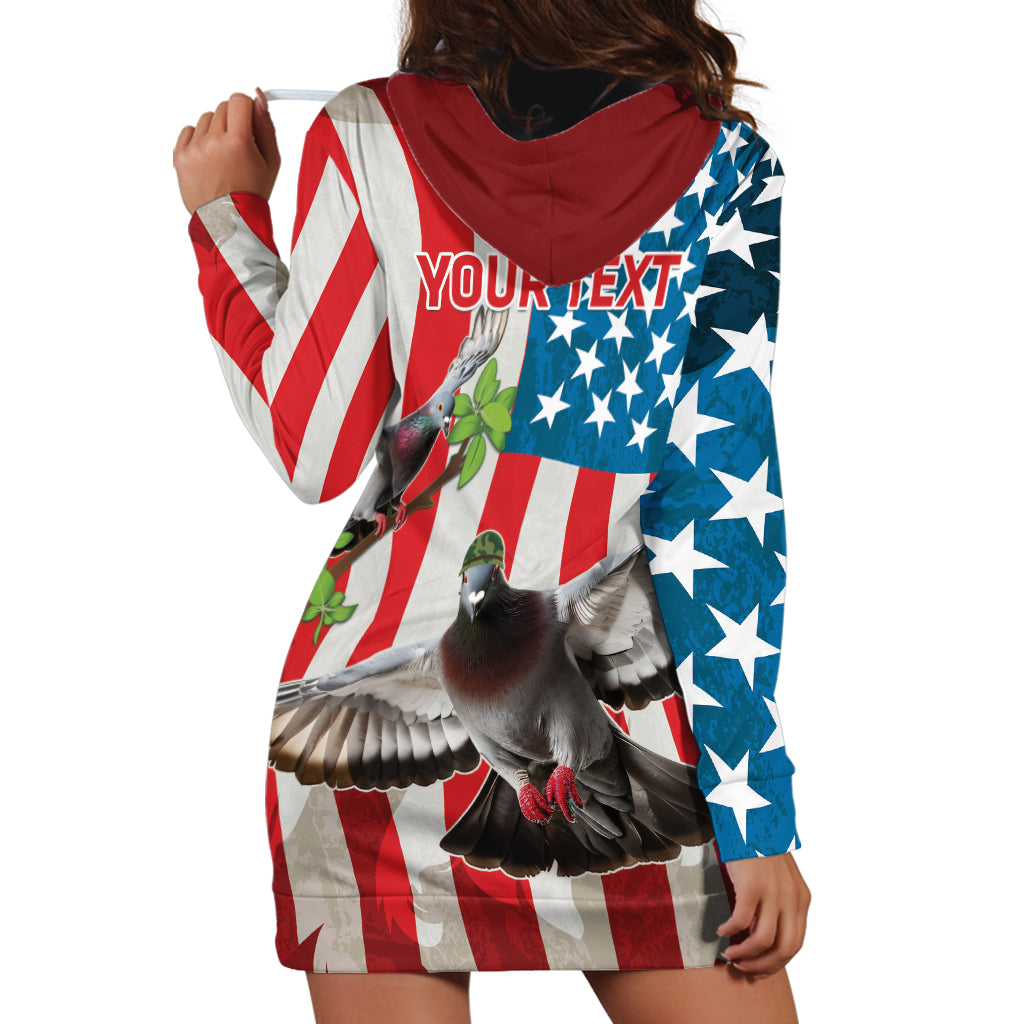 Personalized United States Pigeon Day Hoodie Dress Proud Of Our Heroes Grunge Style - Wonder Print Shop
