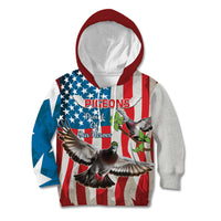 Personalized United States Pigeon Day Kid Hoodie Proud Of Our Heroes Grunge Style - Wonder Print Shop