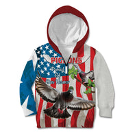 Personalized United States Pigeon Day Kid Hoodie Proud Of Our Heroes Grunge Style - Wonder Print Shop