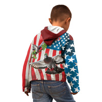 Personalized United States Pigeon Day Kid Hoodie Proud Of Our Heroes Grunge Style - Wonder Print Shop