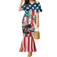 Personalized United States Pigeon Day Mermaid Dress Proud Of Our Heroes Grunge Style - Wonder Print Shop