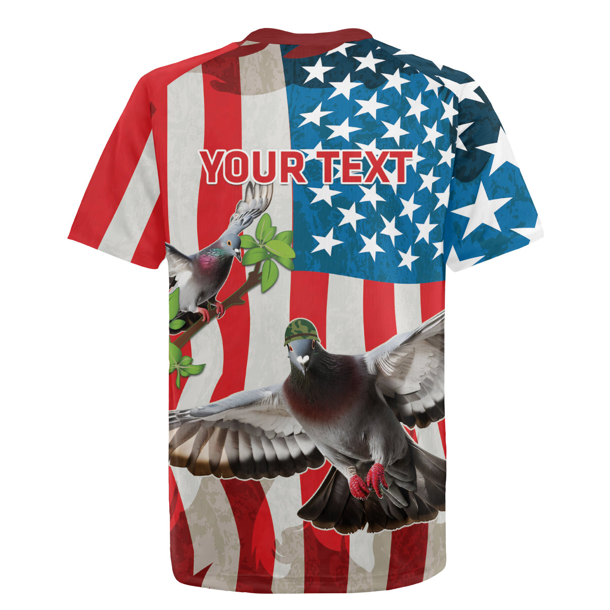 Personalized United States Pigeon Day Rugby Jersey Proud Of Our Heroes Grunge Style - Wonder Print Shop
