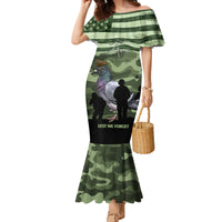 Personalized USA Cher Ami Family Matching Mermaid Dress and Hawaiian Shirt Lest We Forget Pigeon Hero - Wonder Print Shop