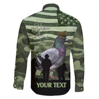 Personalized USA Cher Ami Family Matching Off The Shoulder Long Sleeve Dress and Hawaiian Shirt Lest We Forget Pigeon Hero - Wonder Print Shop