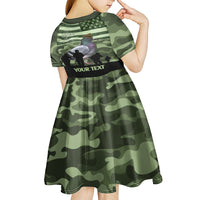Personalized USA Cher Ami Kid Short Sleeve Dress Lest We Forget Pigeon Hero - Wonder Print Shop