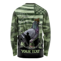 Personalized USA Cher Ami Long Sleeve Shirt Lest We Forget Pigeon Hero - Wonder Print Shop