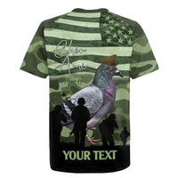 Personalized USA Cher Ami Rugby Jersey Lest We Forget Pigeon Hero - Wonder Print Shop