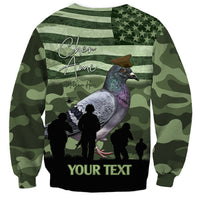 Personalized USA Cher Ami Sweatshirt Lest We Forget Pigeon Hero - Wonder Print Shop