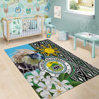 Cotabato Philippines Province Area Rug Filipino Eagle Sampaguita Tinalak Pattern