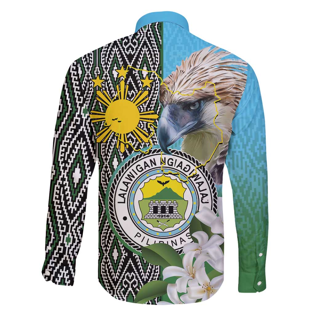 Cotabato Philippines Province Family Matching Long Sleeve Bodycon Dress and Hawaiian Shirt Filipino Eagle Sampaguita Tinalak Pattern