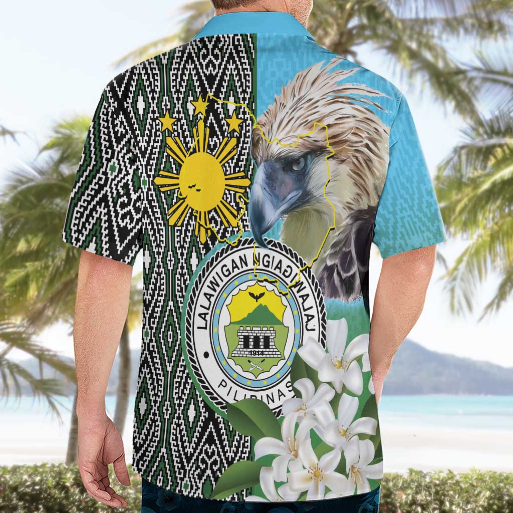 Cotabato Philippines Province Hawaiian Shirt Filipino Eagle Sampaguita Tinalak Pattern