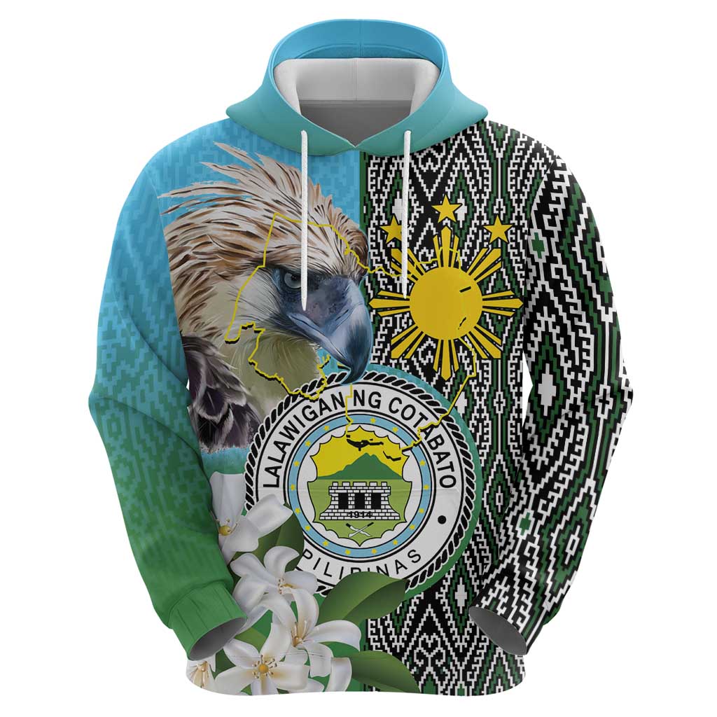 Cotabato Philippines Province Hoodie Filipino Eagle Sampaguita Tinalak Pattern