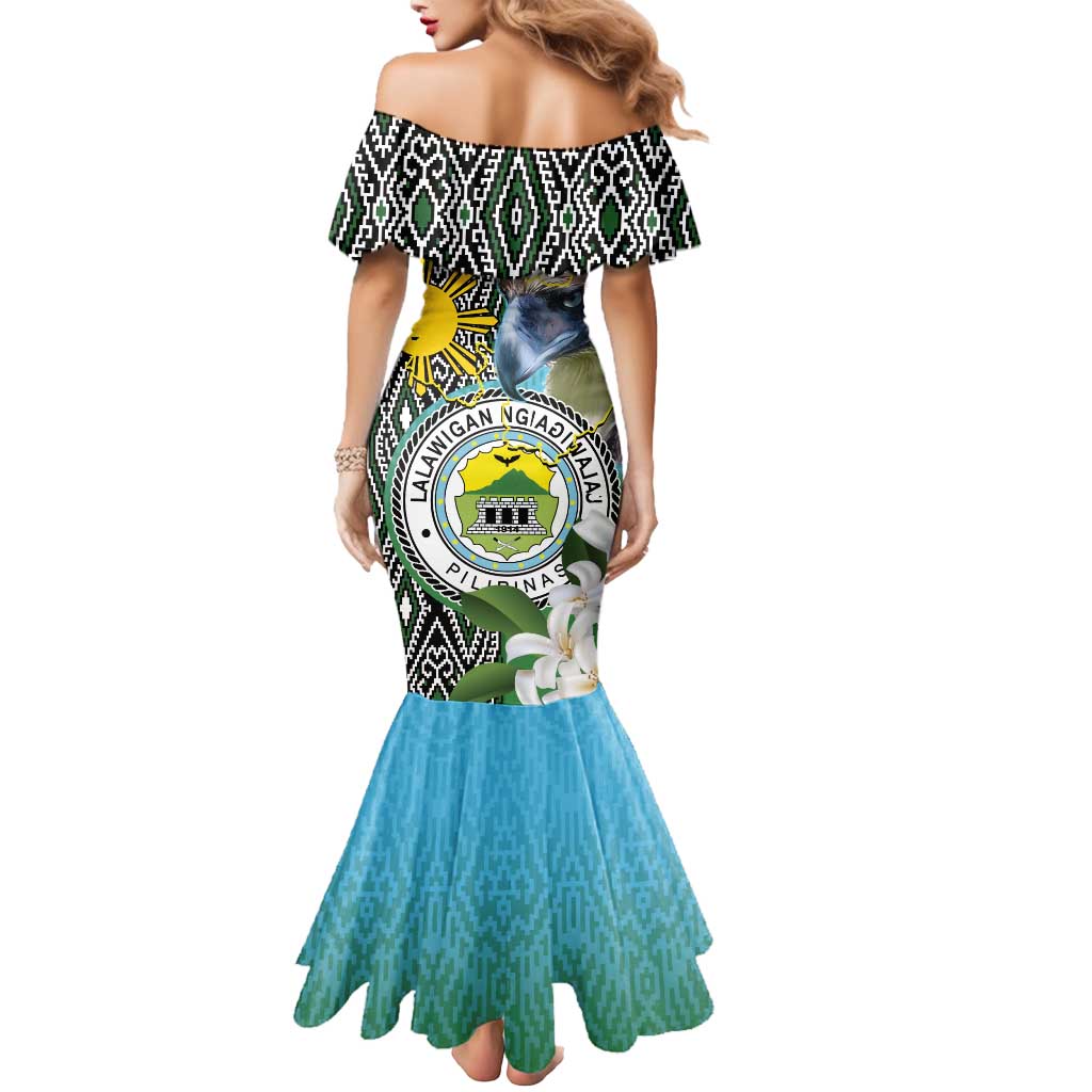 Cotabato Philippines Province Mermaid Dress Filipino Eagle Sampaguita Tinalak Pattern