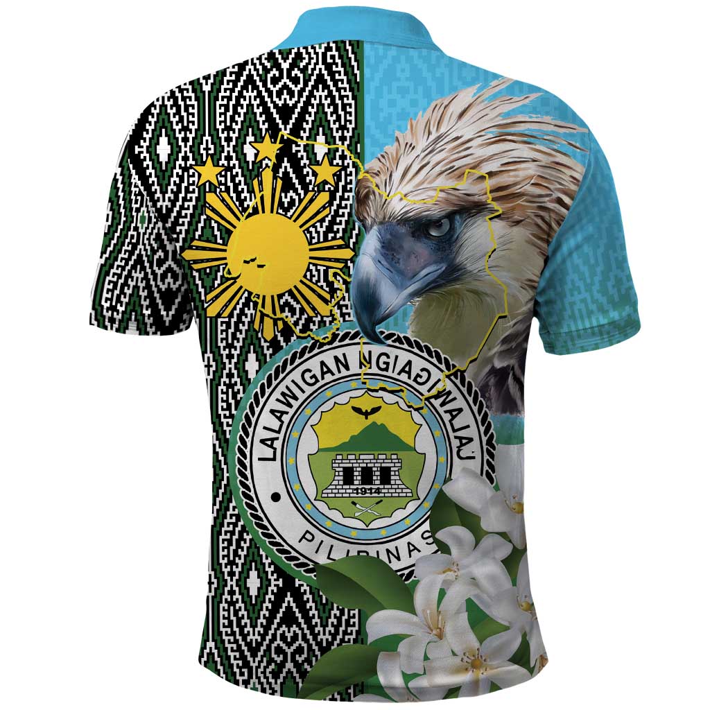 Cotabato Philippines Province Polo Shirt Filipino Eagle Sampaguita Tinalak Pattern