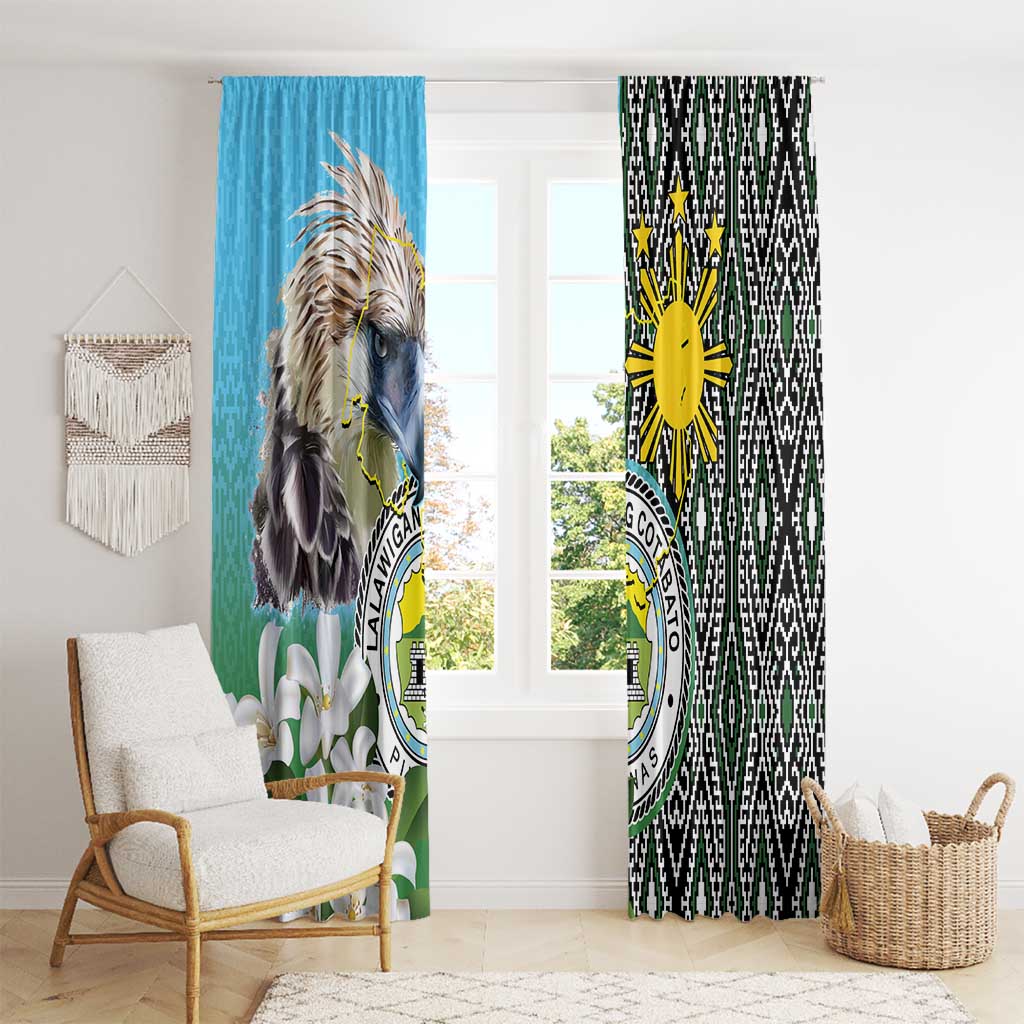 Cotabato Philippines Province Window Curtain Filipino Eagle Sampaguita Tinalak Pattern