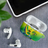 Brazil Football 2026 Custom AirPods Case Come On Selecao Brasil Parrot Mascot