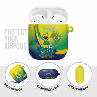 Brazil Football 2026 Custom AirPods Case Come On Selecao Brasil Parrot Mascot