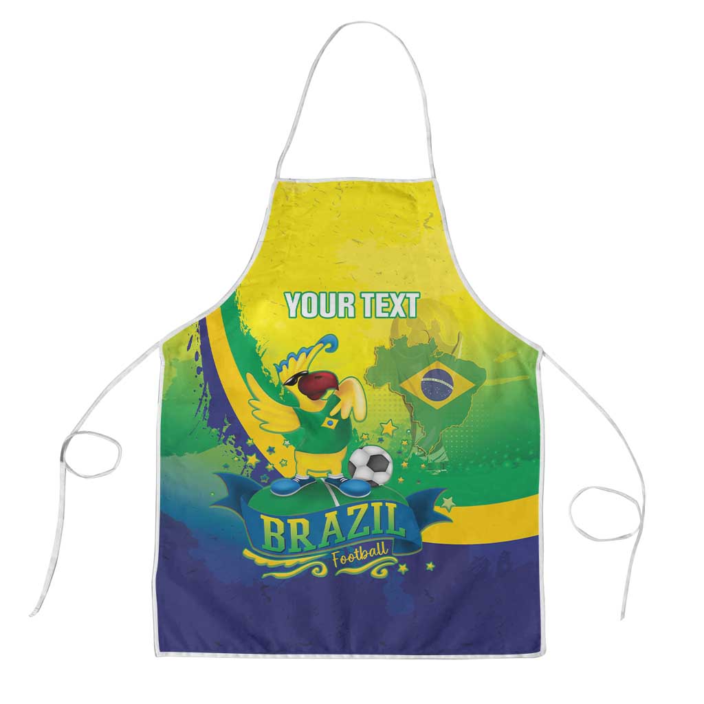 Brazil Football 2026 Custom Apron Come On Selecao Brasil Parrot Mascot