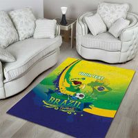 Brazil Football 2026 Custom Area Rug Come On Selecao Brasil Parrot Mascot