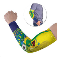 Brazil Football 2026 Custom Arm Sleeves Come On Selecao Brasil Parrot Mascot