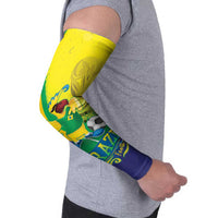 Brazil Football 2026 Custom Arm Sleeves Come On Selecao Brasil Parrot Mascot