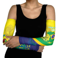 Brazil Football 2026 Custom Arm Sleeves Come On Selecao Brasil Parrot Mascot