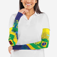 Brazil Football 2026 Custom Arm Sleeves Come On Selecao Brasil Parrot Mascot