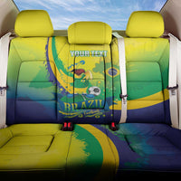Brazil Football 2026 Custom Back Car Seat Cover Come On Selecao Brasil Parrot Mascot