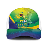 Brazil Football 2026 Baseball Net Cap Come On Selecao Brasil Parrot Mascot