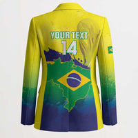 Brazil Football 2026 Custom Blazer Come On Selecao Brasil Parrot Mascot